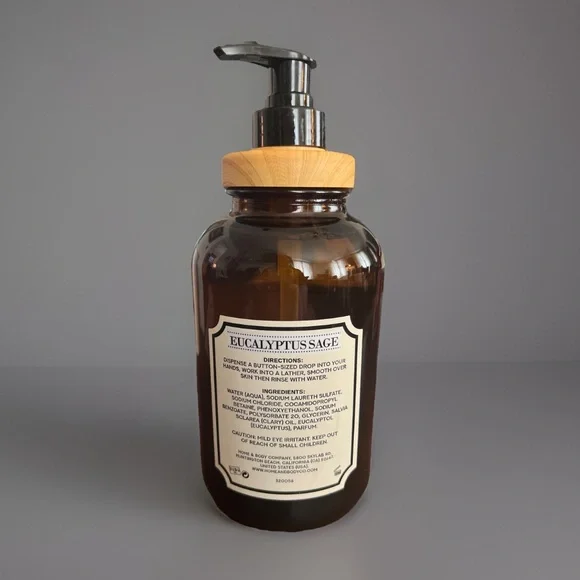 PREMIUM LIQUID HAND SOAP, GLASS BOTTLE, EUCALYPTUS SAGE - Picture 2 of 2